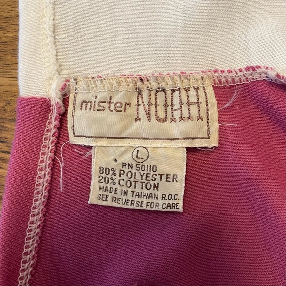 COPY - Vintage Half White, Half Fuchsia Mister Noah Tank Top - Picture 6 of 6